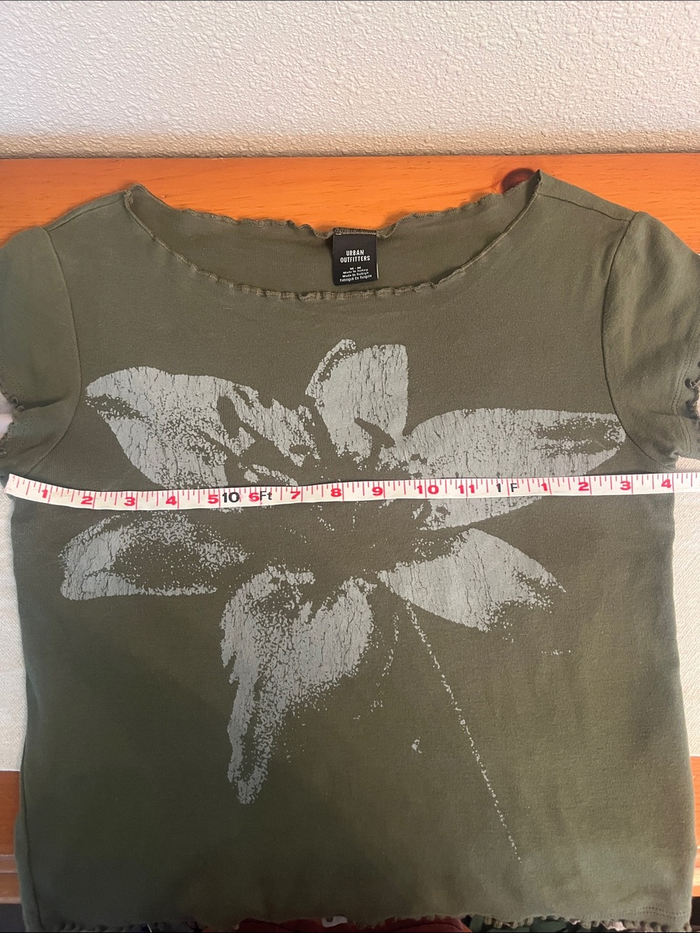 Urban Outfitters Olive Green Floral Graphic Tee - Picture 5 of 5